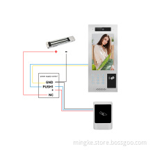 Video Door Phone Building Intercom System Magnetic Lock
